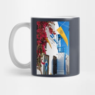 Greece. Streets of Mykonos. Mug